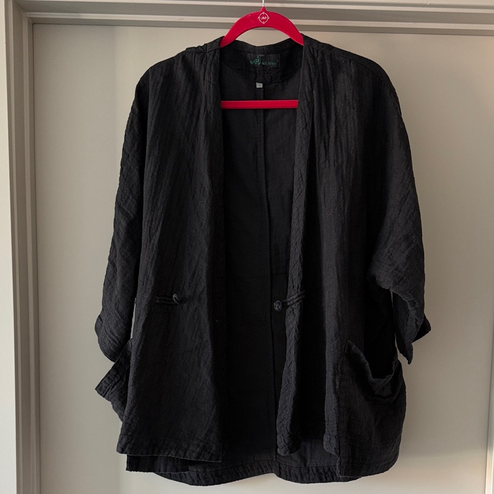 Peacock Ways Linen Jacket/Shirt